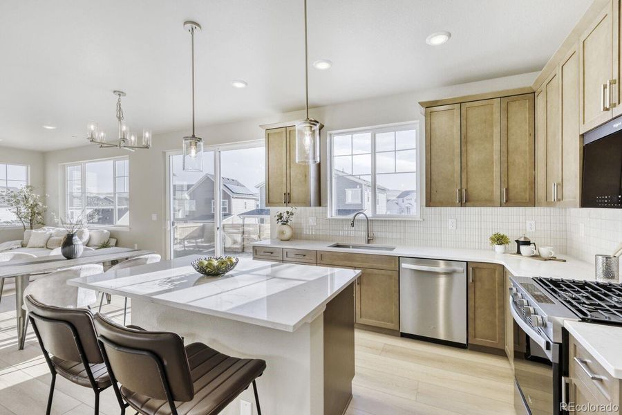 Furnished interior view inside a new home in , Superior (Image 9).