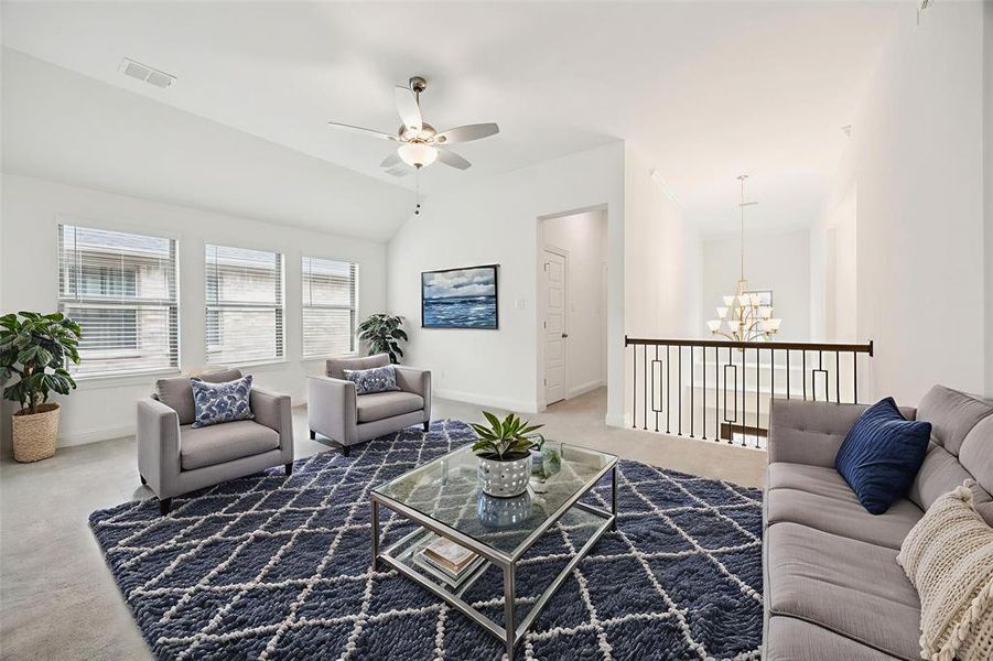 Furnished interior view inside a new home in , Prosper (Image 18). Furnished interior view inside a new home in , Prosper (Image 18).