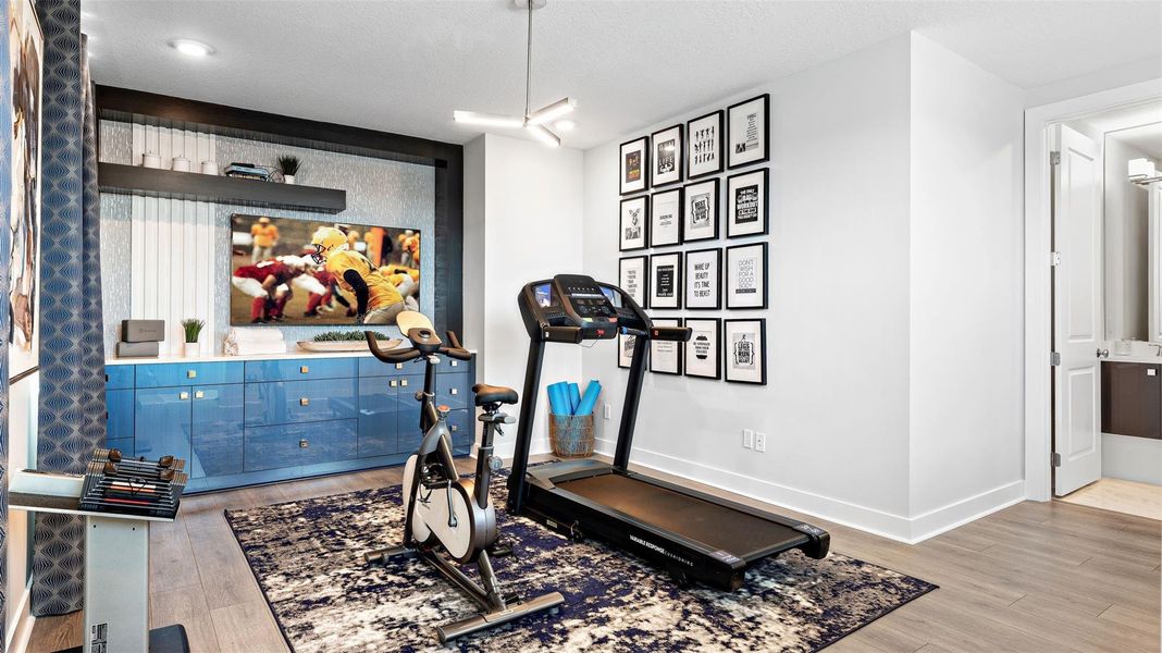 Furnished interior view inside a new home in Cresswind Palm Beach at Westlake, Westlake (Image 17).