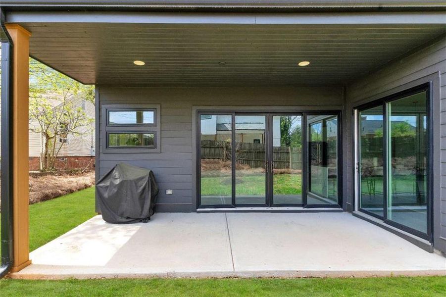 Exterior details and patio area of a home in , Atlanta (Image 29).