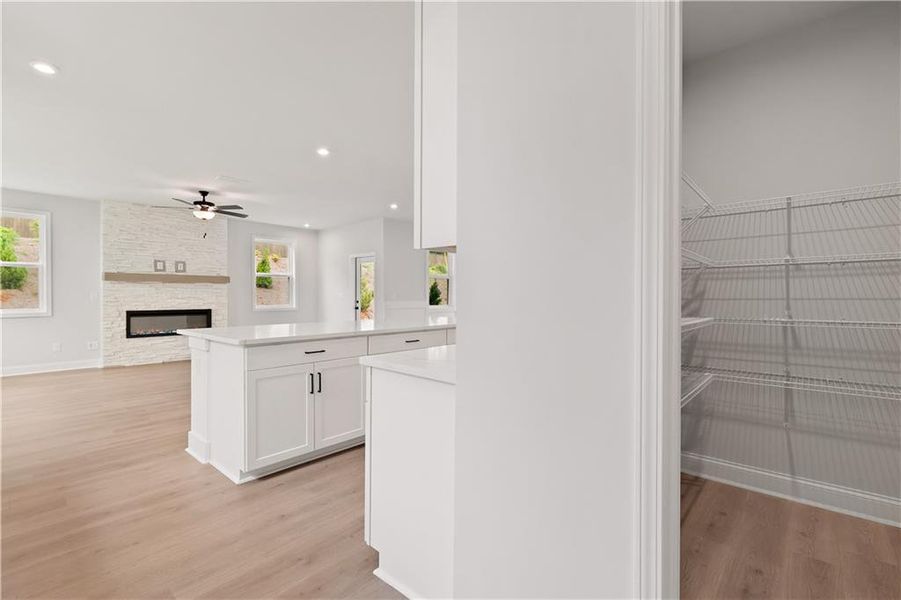 Furnished interior view inside a new home in Hillside Manor, Powder Springs (Image 7). Furnished interior view inside a new home in Hillside Manor, Powder Springs (Image 7).