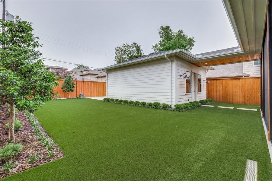 View of yard featuring a fenced backyard View of yard featuring a fenced backyard