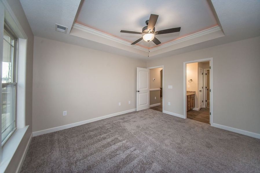 Representative unfurnished interior of a home built from the Inman by Enchanted Homes in Hampshire Heights, Moore (Image 31).