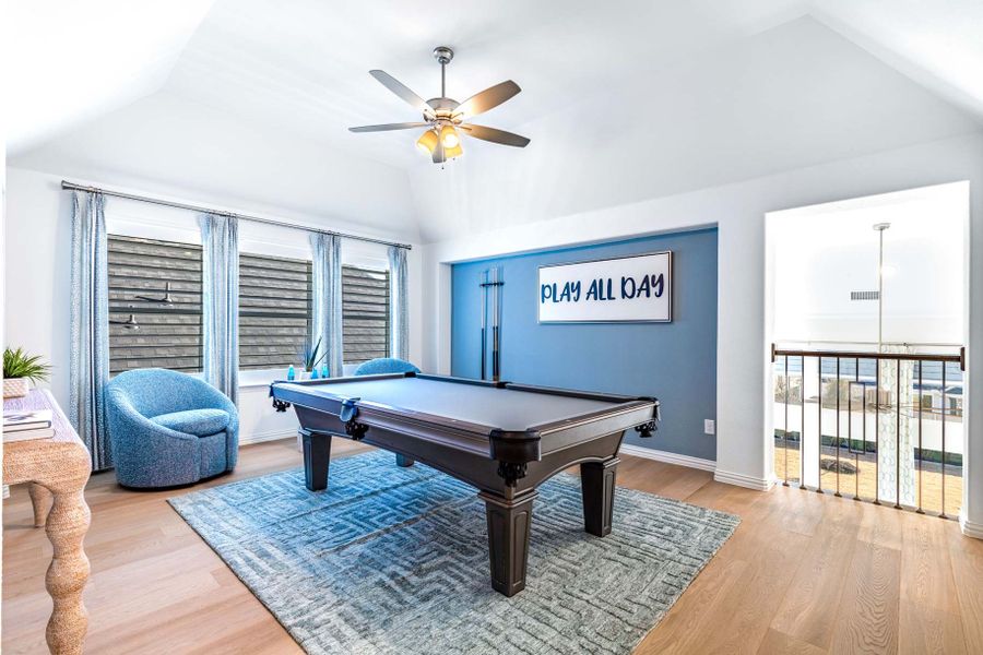 Representative Game Room - some options shown