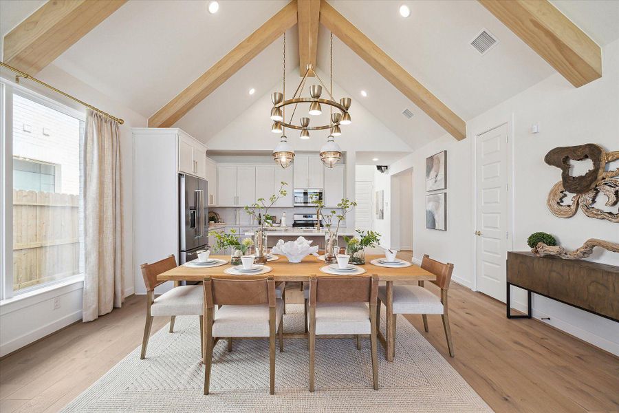 Furnished interior view inside a new home in The Trails, New Caney (Image 7).
