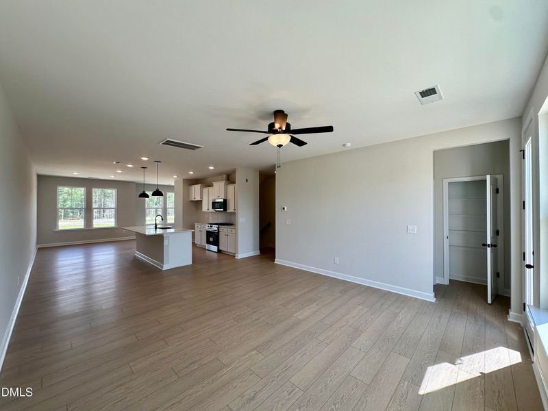 Spacious, unfurnished interior of a new home in Forestville Yard Townhomes, Knightdale (Image 8).