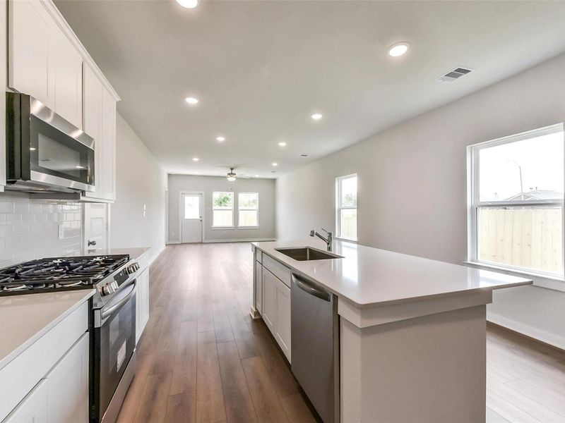 Furnished interior view inside a new home in The Villages at WestPointe, Dayton (Image 7). Furnished interior view inside a new home in The Villages at WestPointe, Dayton (Image 7).