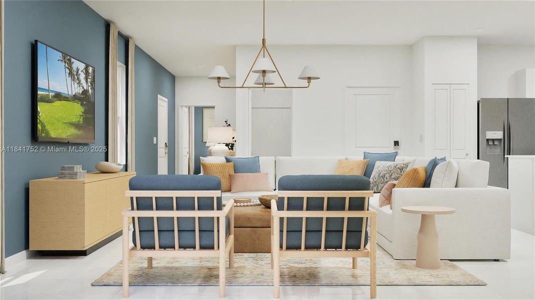 Furnished interior in a model home at Coral Landings in Homestead (Image 7). Furnished interior in a model home at Coral Landings in Homestead (Image 7).