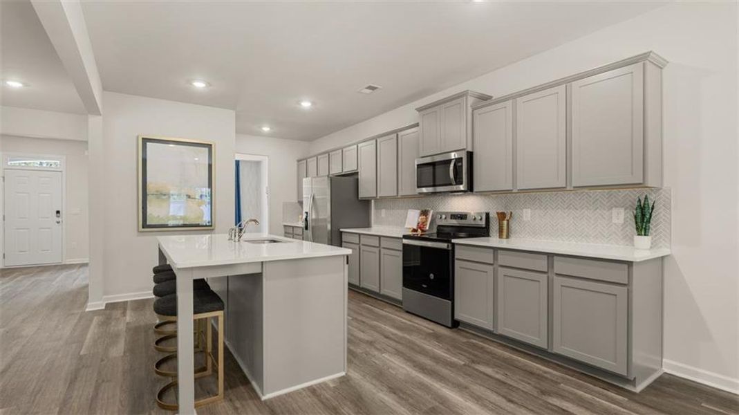 Furnished interior view inside a new home in Jackson Landing, Jefferson (Image 17). Furnished interior view inside a new home in Jackson Landing, Jefferson (Image 17).