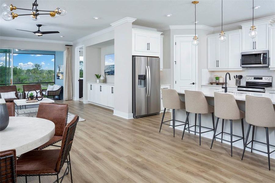 Furnished interior view inside a new home in Sunstone at Wellen Park, Venice (Image 10).