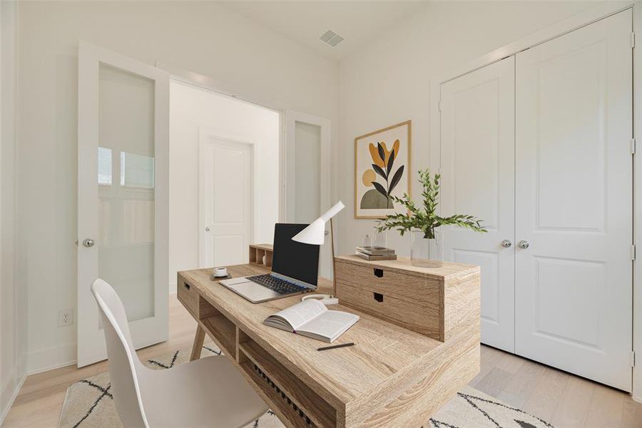 Furnished interior view inside a new home in Cottages of Celina, Celina (Image 14).