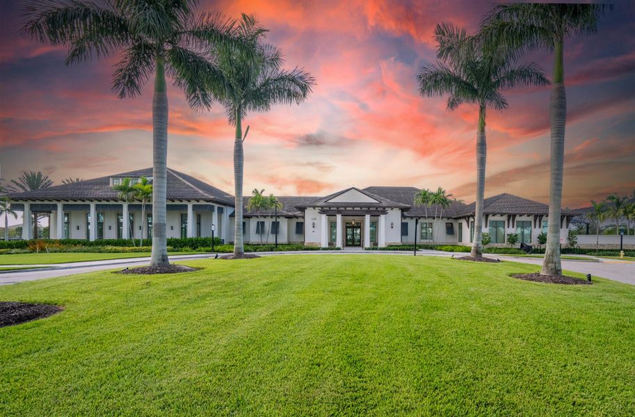 Front exterior of a new home in , Palm Beach Gardens, FL, highlighting curb appeal (Image 1).