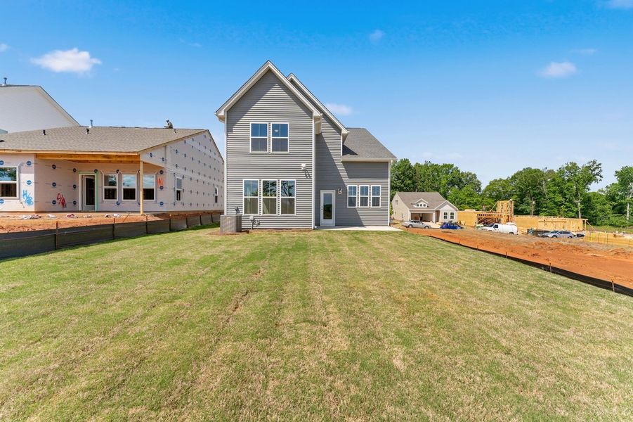 Exterior details and patio area of a home in Landmark Commons, Boiling Springs (Image 20).