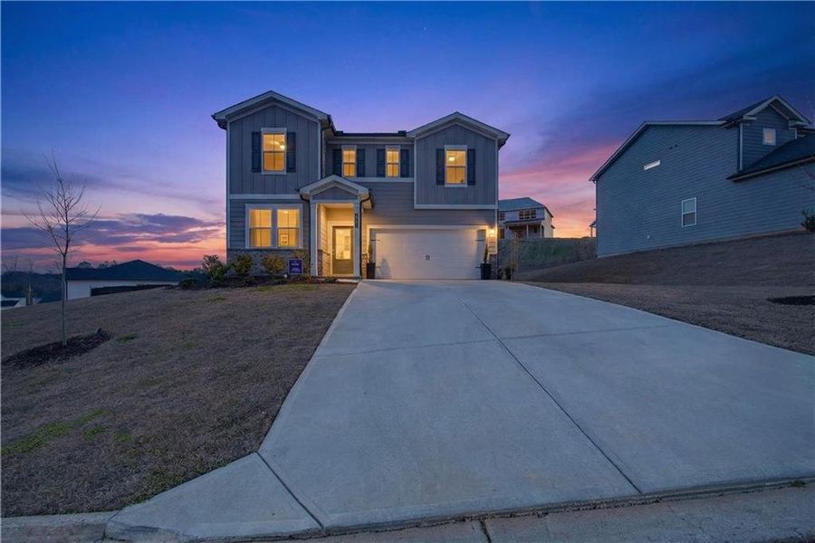 Front exterior of a new home in Parkview Estates, Atlanta, GA, highlighting curb appeal (Image 21).