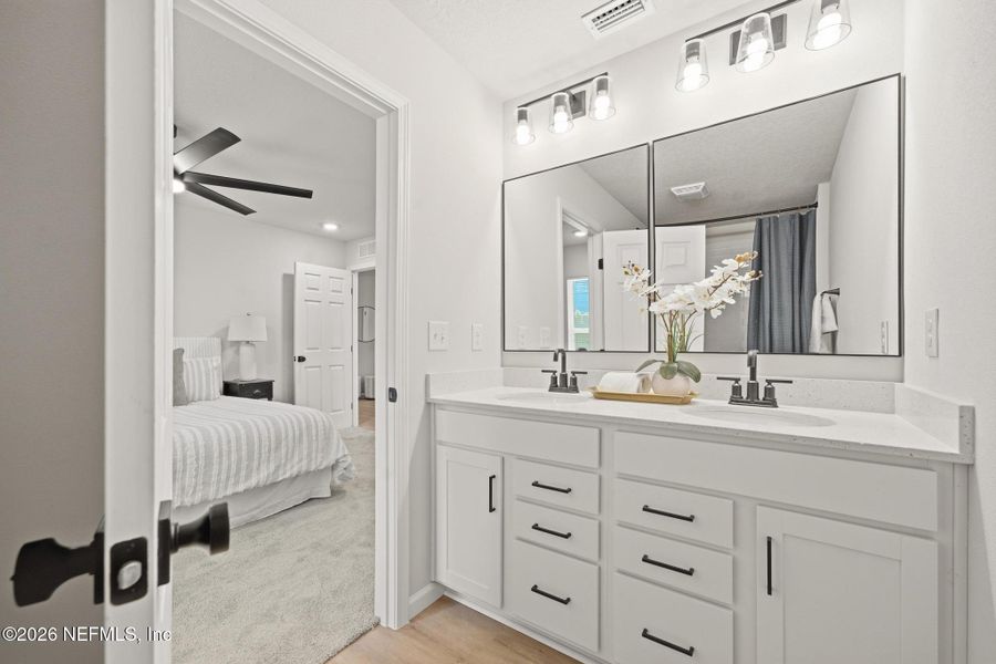 Furnished interior view inside a new home in , Jacksonville (Image 18). Furnished interior view inside a new home in , Jacksonville (Image 18).