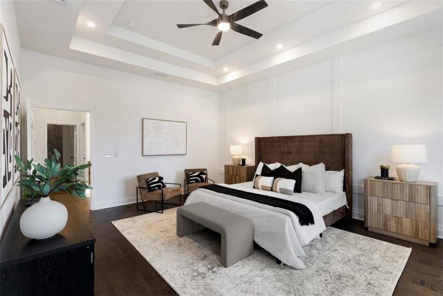 Furnished interior view inside a new home in , Atlanta (Image 11).
