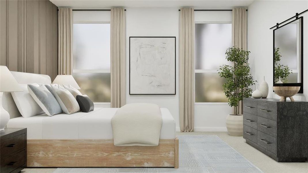 View of carpeted bedroom View of carpeted bedroom