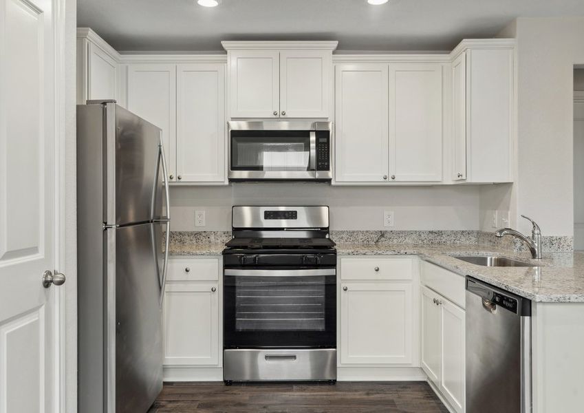 Chef-ready kitchen with stainless steel appliances Chef-ready kitchen with stainless steel appliances