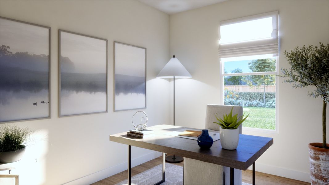 Representative furnished interior of a home built from the 4012 by Risewell Homes in Parkton Square, Kyle (Image 10).