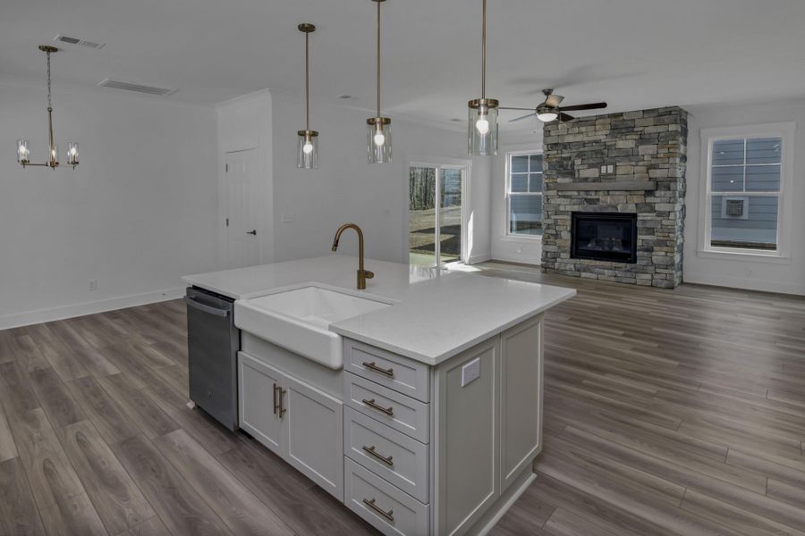 Furnished interior view inside a new home in Clubside Reserve at Summerlake, Lexington (Image 10).
