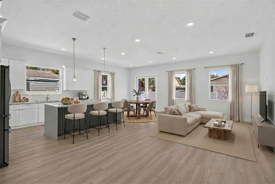 Furnished interior view inside a new home in , Pinellas Park (Image 7).