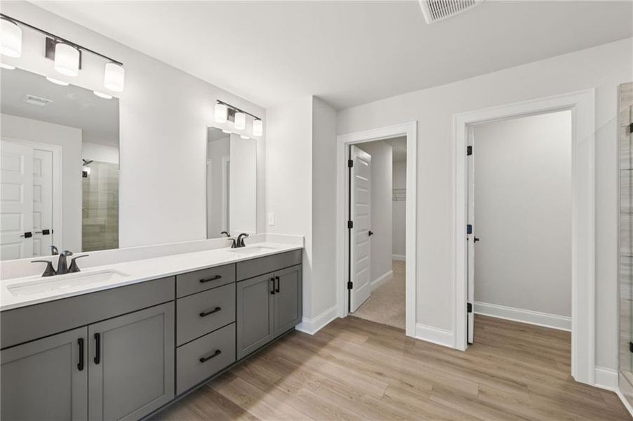 Furnished interior view inside a new home in Vines at Mill Creek - Estate Series, Braselton (Image 20).