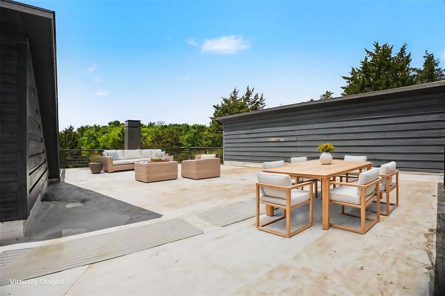 Exterior details and patio area of a home in , Lancaster (Image 3).