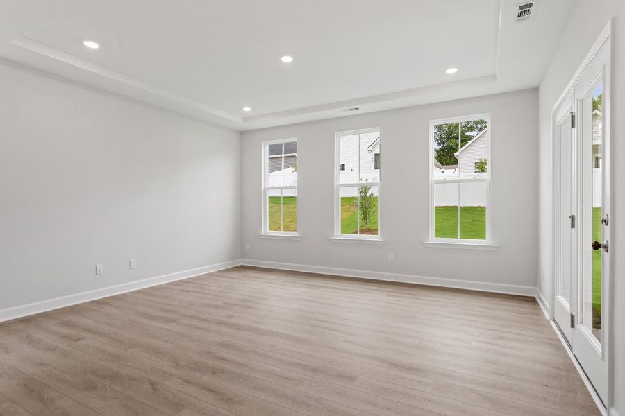 Spacious, unfurnished interior of a new home in Renaissance at White Oak, Garner (Image 17). Spacious, unfurnished interior of a new home in Renaissance at White Oak, Garner (Image 17).