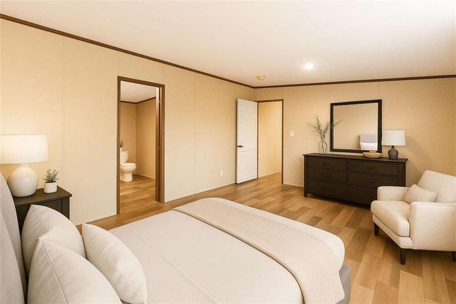 Furnished interior view inside a new home in , Ellijay (Image 32).