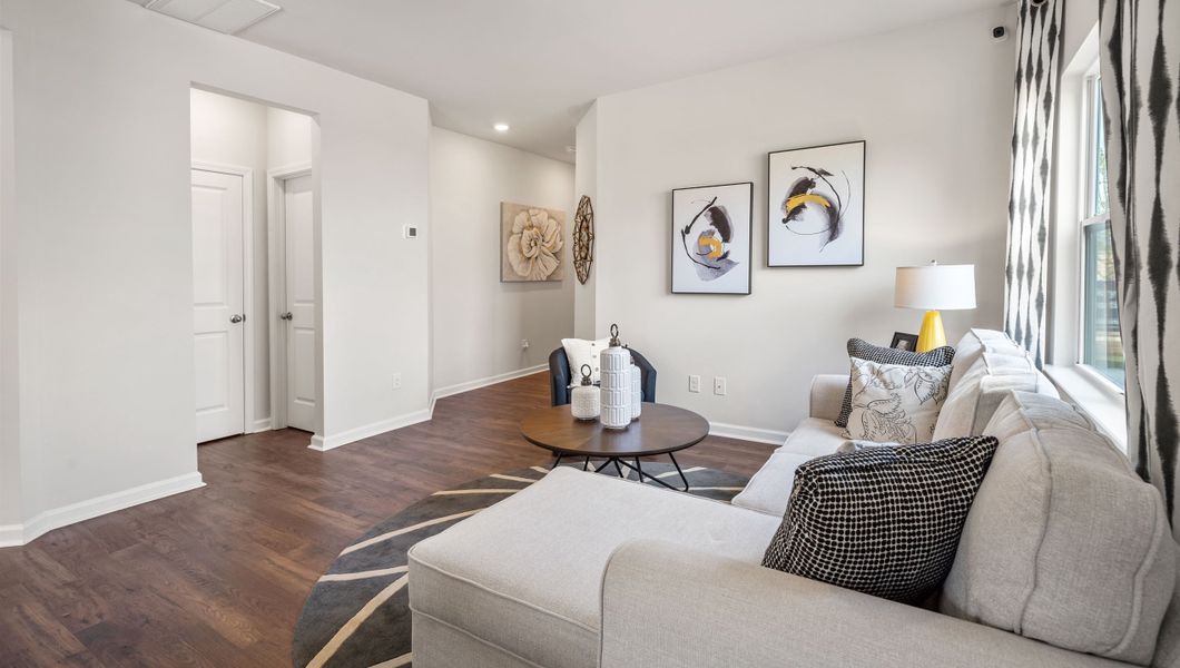Furnished interior view inside a new home in Brookside Ridge Townhomes, Greer (Image 8).