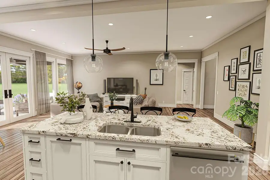 Furnished interior view inside a new home in , Lenoir (Image 10).