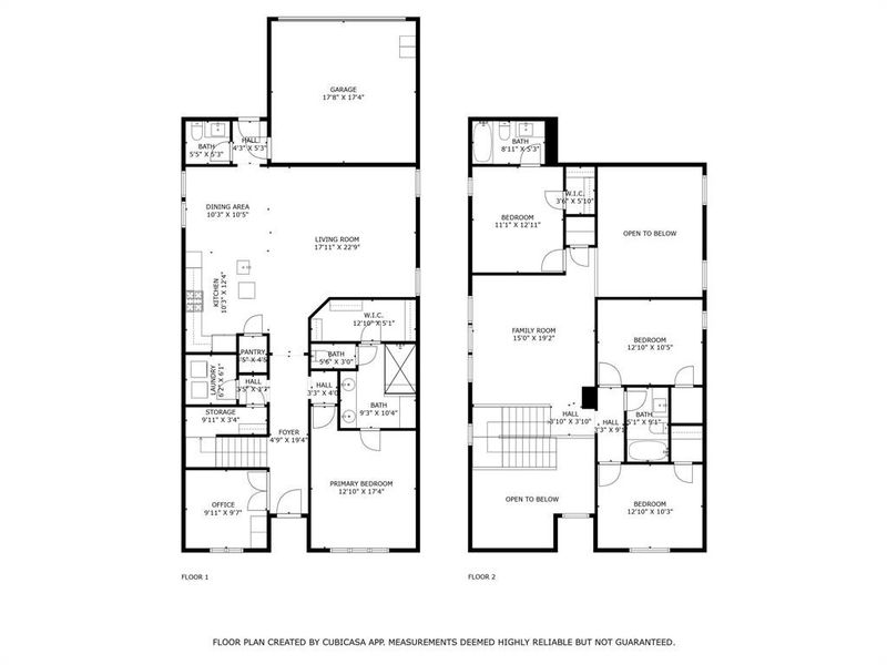 2D floor plan layout of this home in Villas at the Station, Sachse, TX (Image 3).
