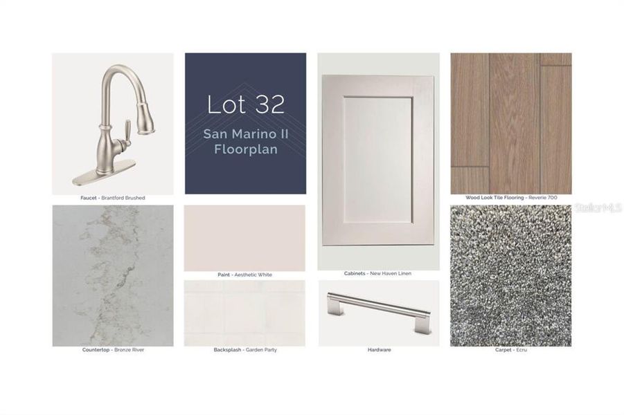 Sample of building materials used in homes in Solace at Corner Lake, Orlando (Image 4).