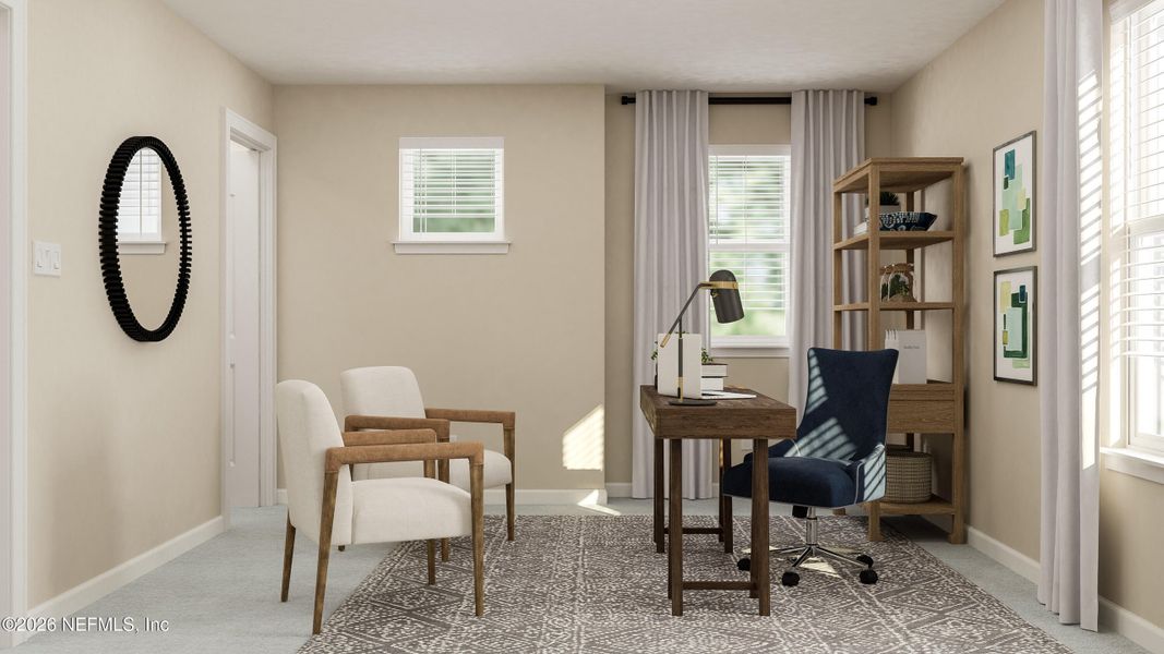 Furnished interior view inside a new home in Silver Falls Single Family at SilverLeaf, St. Augustine (Image 27). Furnished interior view inside a new home in Silver Falls Single Family at SilverLeaf, St. Augustine (Image 27).