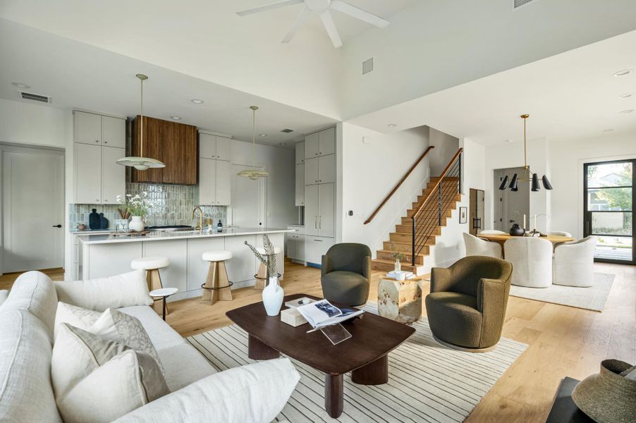 Furnished interior view inside a new home in , Austin (Image 18).