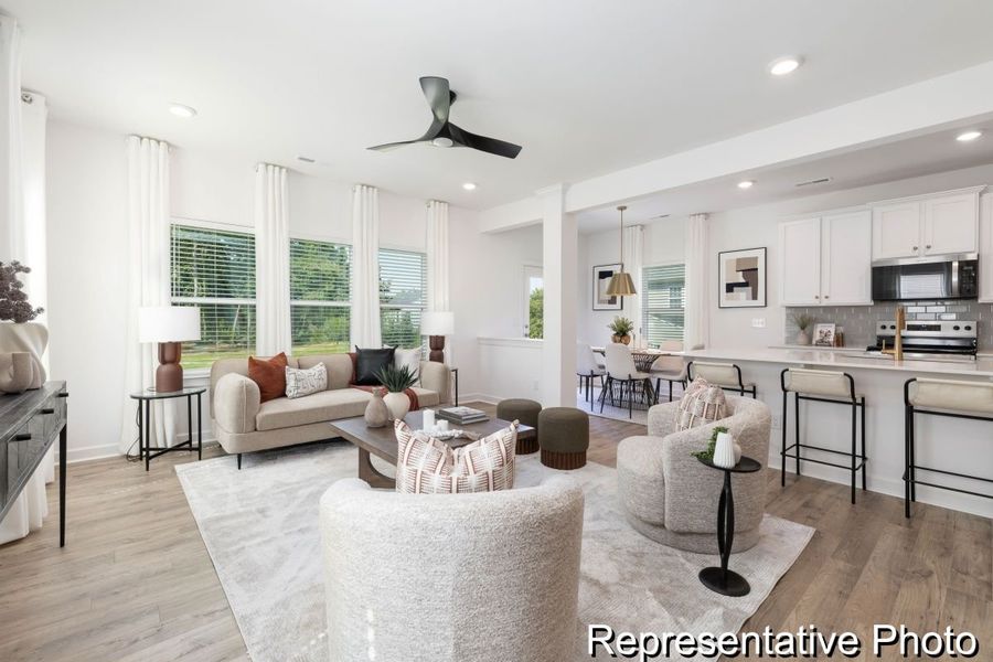 Furnished interior view inside a new home in Reeves Crossing, St. George (Image 9). Furnished interior view inside a new home in Reeves Crossing, St. George (Image 9).