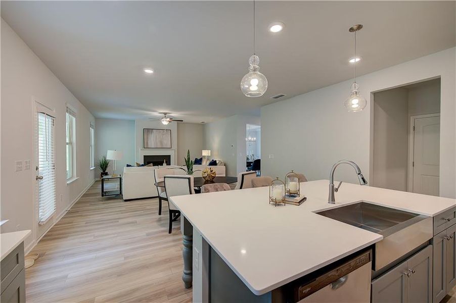 Furnished interior view inside a new home in Hamilton Lakes, Lawrenceville (Image 5).