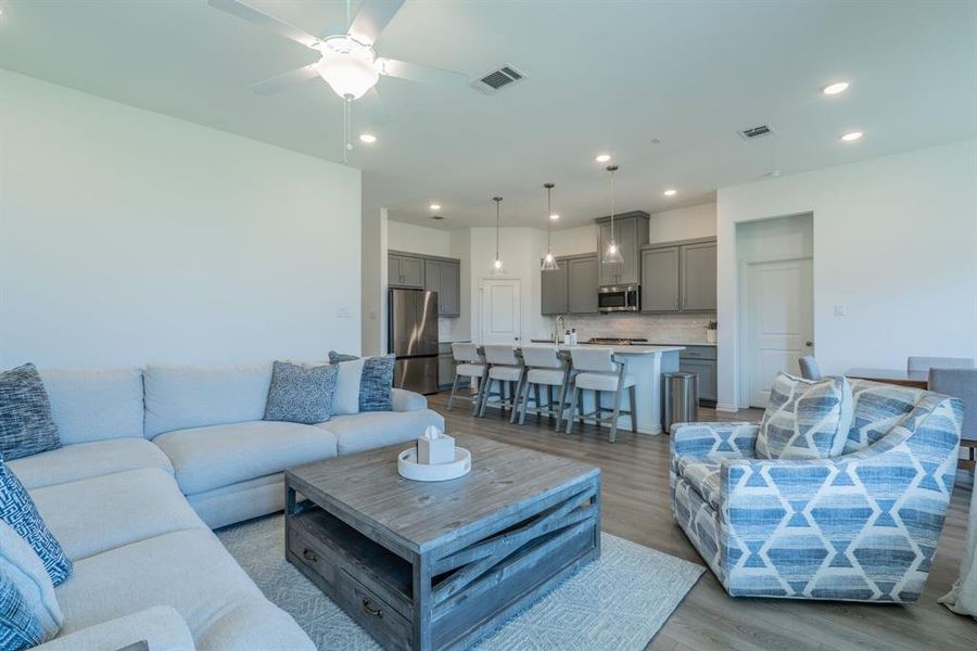 Furnished interior view inside a new home in Devonshire, Forney (Image 17). Furnished interior view inside a new home in Devonshire, Forney (Image 17).