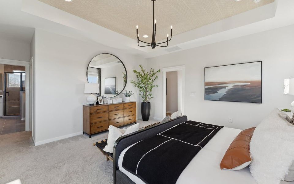 Furnished interior view inside a new home in Wendell Falls, Wendell (Image 13).