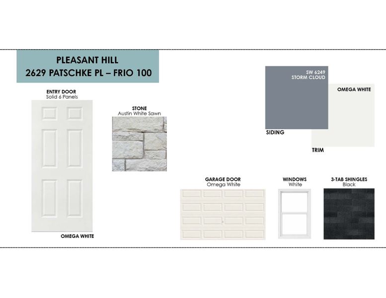 Sample of building materials used in homes in Pleasant Hill, Bryan (Image 13).