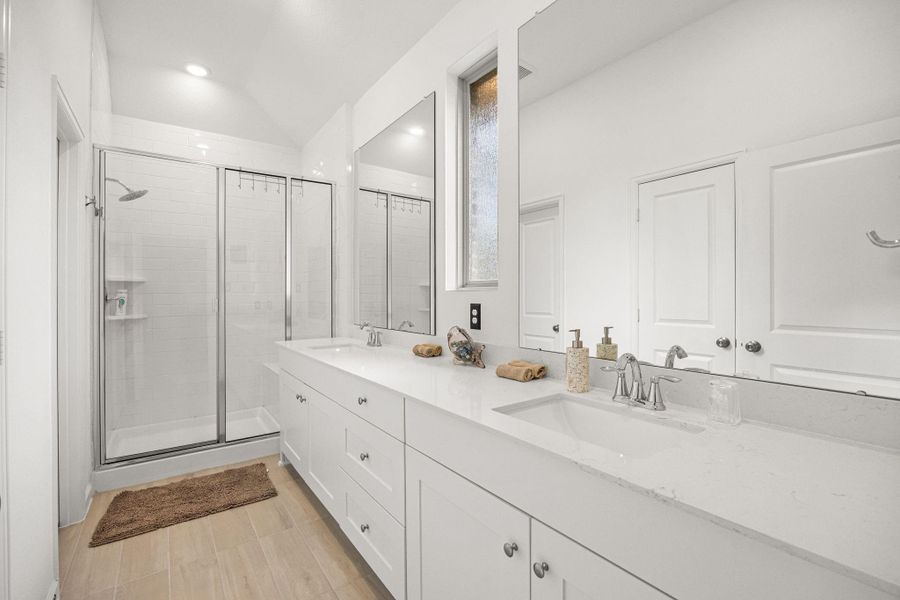 Furnished interior view inside a new home in Artavia: Avante Collection, Conroe (Image 18).