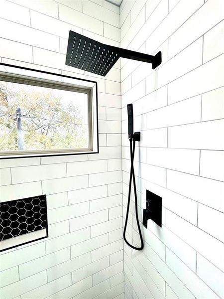 Rainfall shower head.