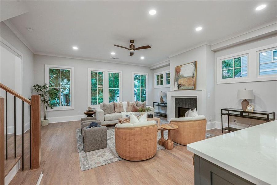 Furnished interior view inside a new home in , Atlanta (Image 39).