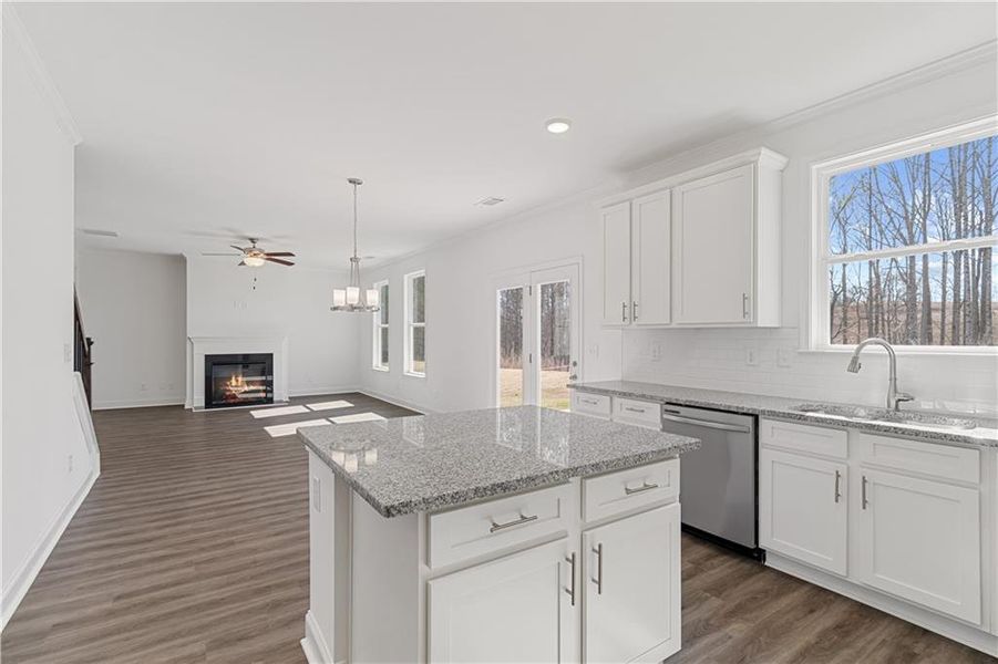 Furnished interior view inside a new home in Clark Farms, Flowery Branch (Image 11).