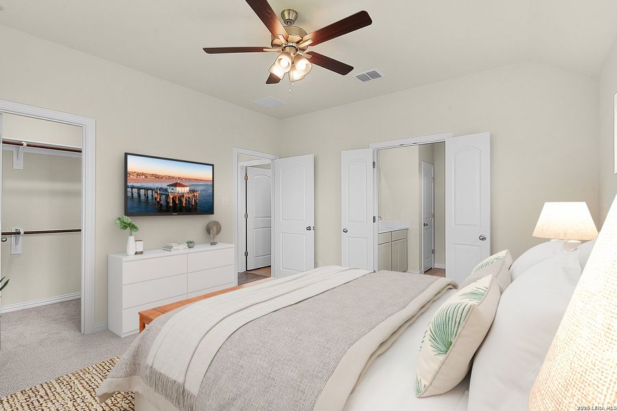 Furnished interior view inside a new home in Prairie Green, Converse (Image 7).