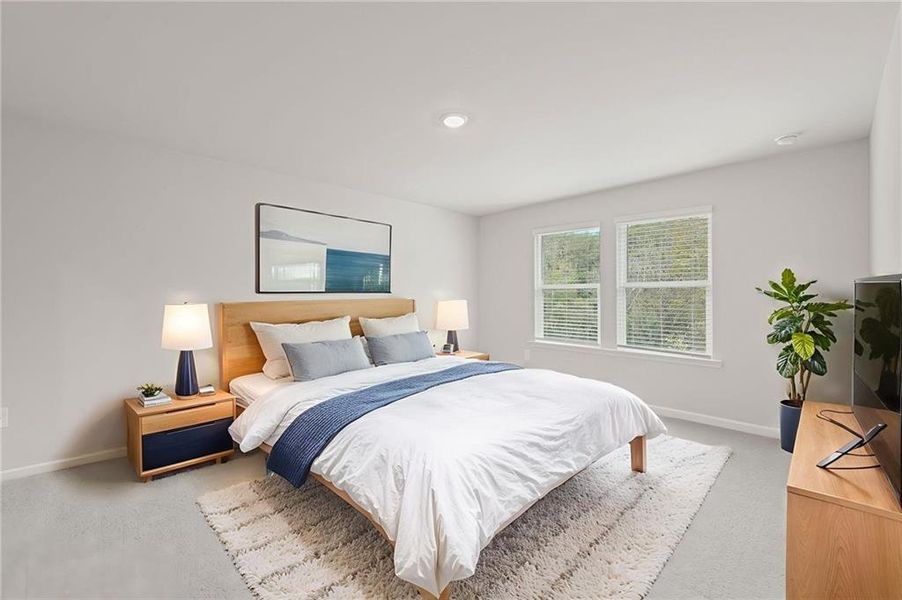 Furnished interior view inside a new home in Preserve at Mountain Creek, Pendergrass (Image 16).