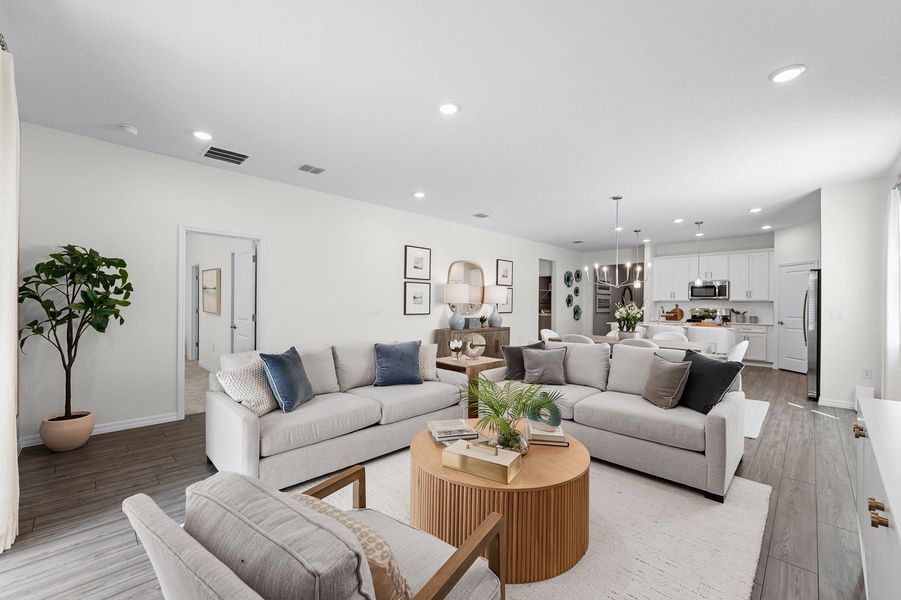 Representative furnished interior of a home built from the The Webber by Stanley Martin Homes in Kentucky Square, Sanford (Image 13).