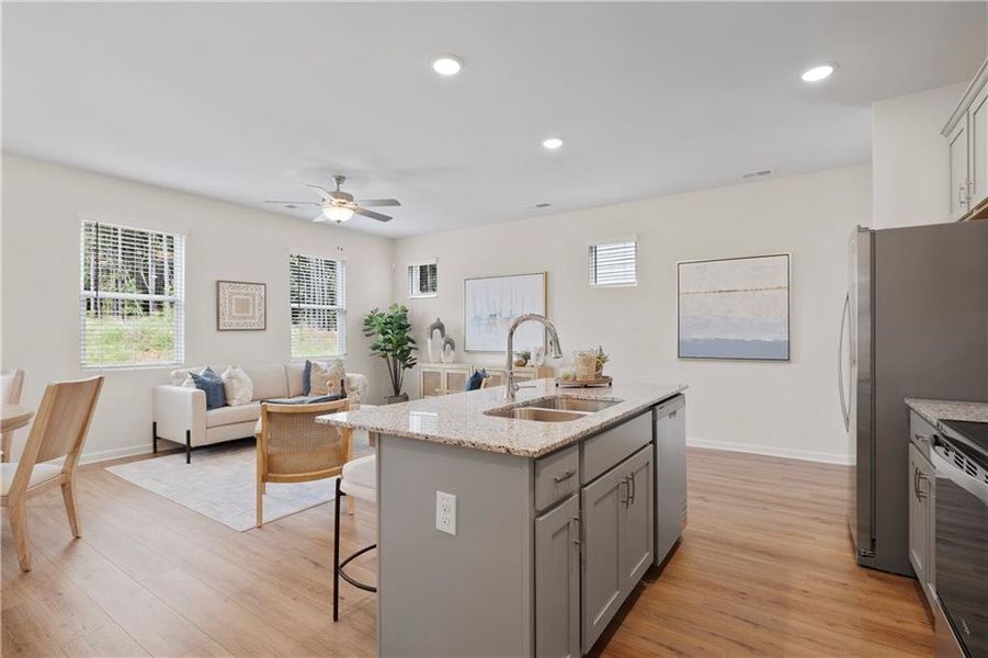 Furnished interior view inside a new home in Walden Park – The Retreat, Jonesboro (Image 33).