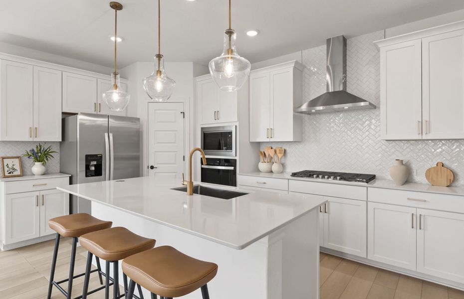 Representative furnished interior of a home built from the Oakmont by Pulte Homes in Santa Rita Ranch, Liberty Hill (Image 7). Representative furnished interior of a home built from the Oakmont by Pulte Homes in Santa Rita Ranch, Liberty Hill (Image 7).