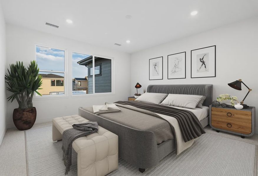 Homesite 322 Primary Bedroom - Virtually Staged - 10 of 12